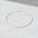 Load image into Gallery viewer, 200CPBBWG. 14K Solid White Gold Ball Necklace