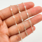 Load image into Gallery viewer, 901BSS.Sterling Silver Fancy Twisted Oval Link Chain
