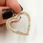 Load image into Gallery viewer, DP551. Diamond Sterling Silver Heart Pendant
