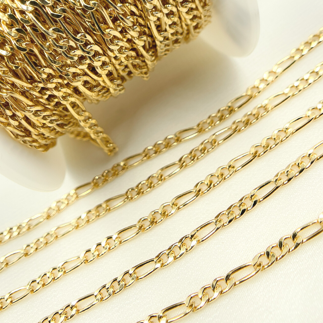 3831CHRGF. 14K Gold Filled Figaro Link Chain