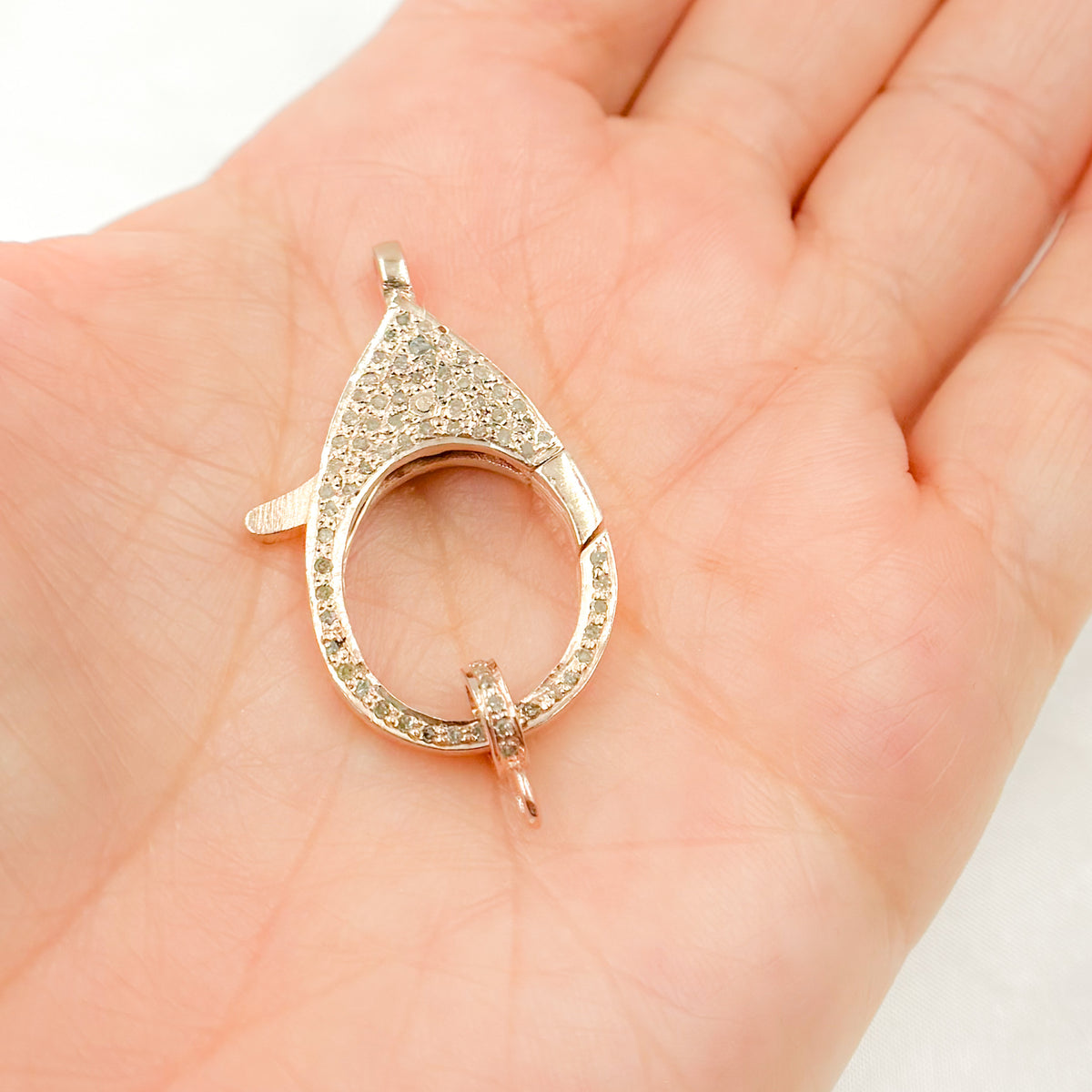 Silver Oval Trigger Clasp