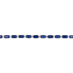 Load image into Gallery viewer, CB97271BS5X3. 14K Solid White Gold Diamond and Blue Sapphire Bracelet