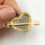 Load image into Gallery viewer, DP654. Diamond Sterling Silver Heart Pendant
