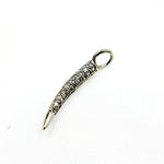 Load image into Gallery viewer, DC350. Diamond Sterling Silver Horn Pendant
