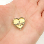 Load image into Gallery viewer, DC985. Diamond Sterling Silver Heart Pendant
