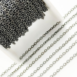 Load image into Gallery viewer, V263BR. Black Rhodium Sterling Silver Cable Chain
