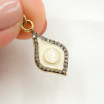 Load image into Gallery viewer, DC065A. Diamond Sterling Silver Drop Enamel Pendant
