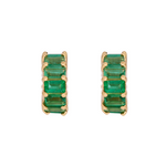 Load image into Gallery viewer, CMZ00139. 14K Solid Gold Baguette Shape Natural Gemstone Slider
