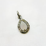 Load image into Gallery viewer, DC212. Diamond Sterling Silver Drop Charm
