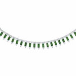 Load image into Gallery viewer, NFL70815EM. 14K Solid Gold Diamond and Gemstone Dangle Necklace