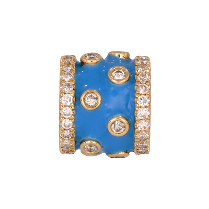 14K Solid Gold Fancy Ring Charm