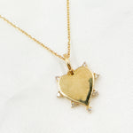 Load image into Gallery viewer, 14K Solid Gold Heart Shape Diamond Necklace. PHA38736
