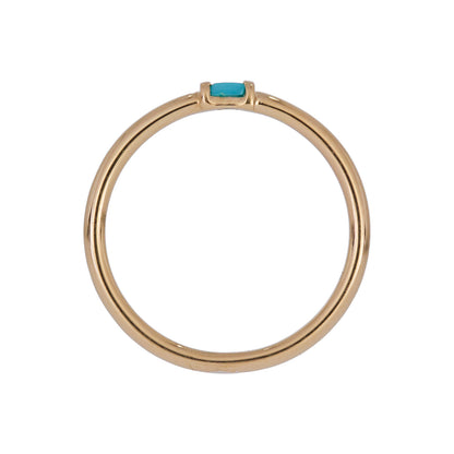 RAA01545. 14K Solid Yellow Gold Solo Baguette Ring