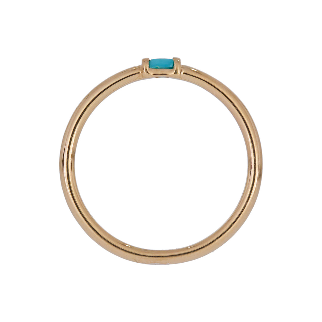 RAA01545. 14K Solid Yellow Gold Solo Baguette Ring