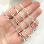 Load image into Gallery viewer, 4002FSS. Sterling Silver Paperclip Flat Link Chain
