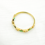 Load image into Gallery viewer, 14K Solid Gold Diamond &amp; Emerald Ring. RAD00549EM
