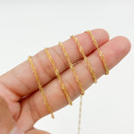 Load image into Gallery viewer, V316GF. 14K Gold Filled Twisted Singapore Unfinished Chain