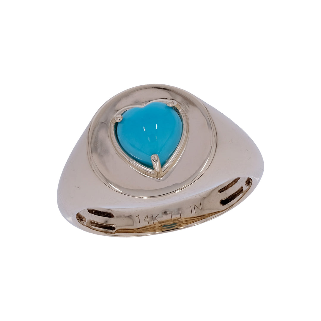 CR97292TQ5. 14K Solid Gold Turquoise Ring