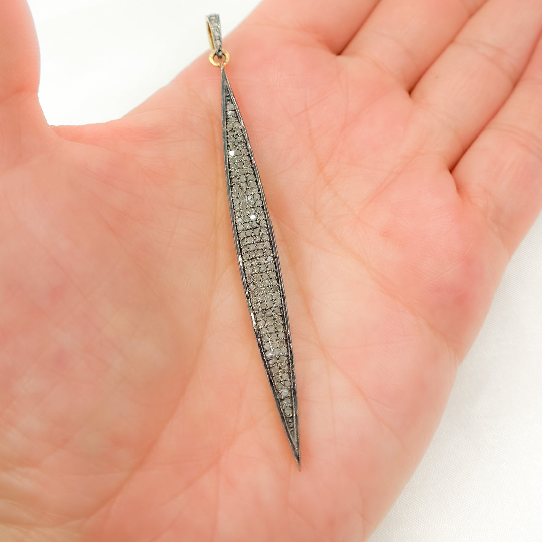 DP056. Diamond Spike Pendant