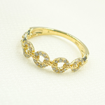 Load image into Gallery viewer, 14K Solid Gold Circles Diamond Ring. RAD01203
