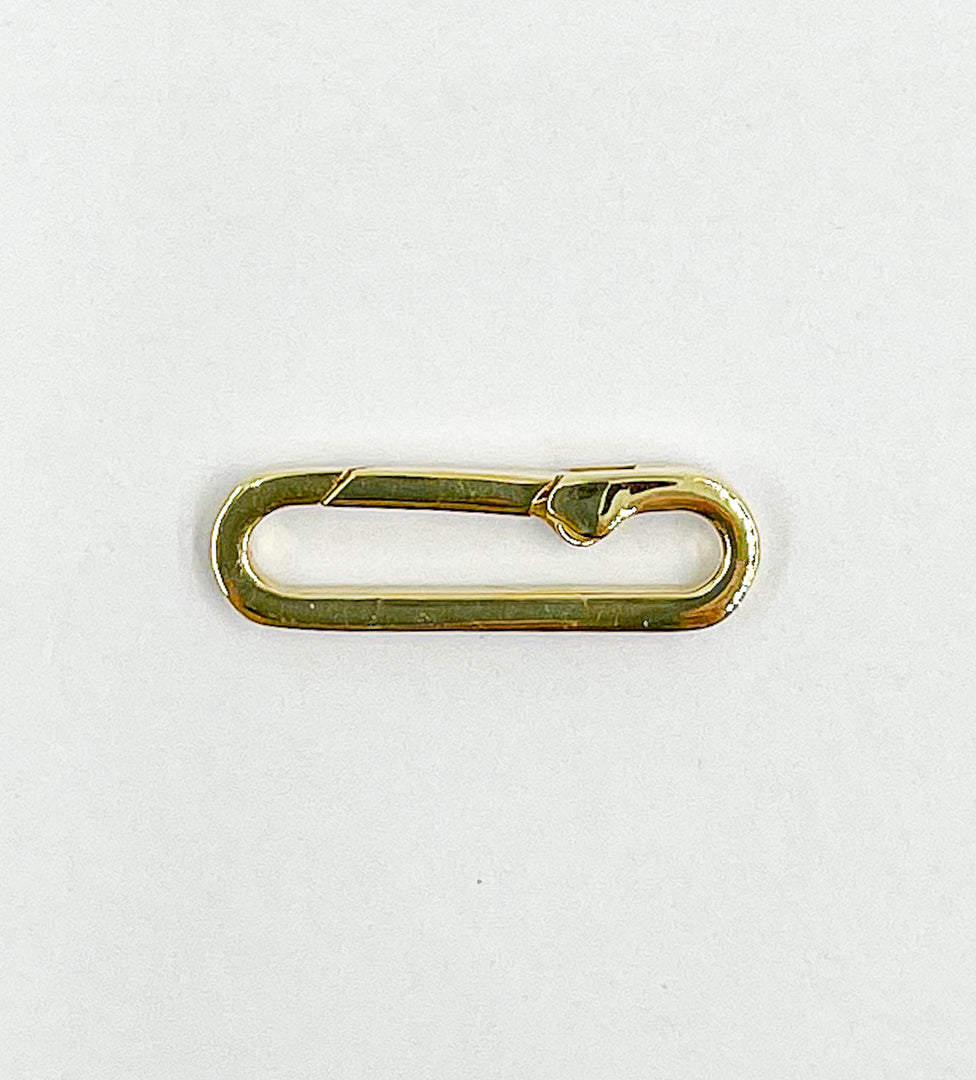 925 Sterling Silver Gold Plated Clasp 20x6 mm. 1361GP