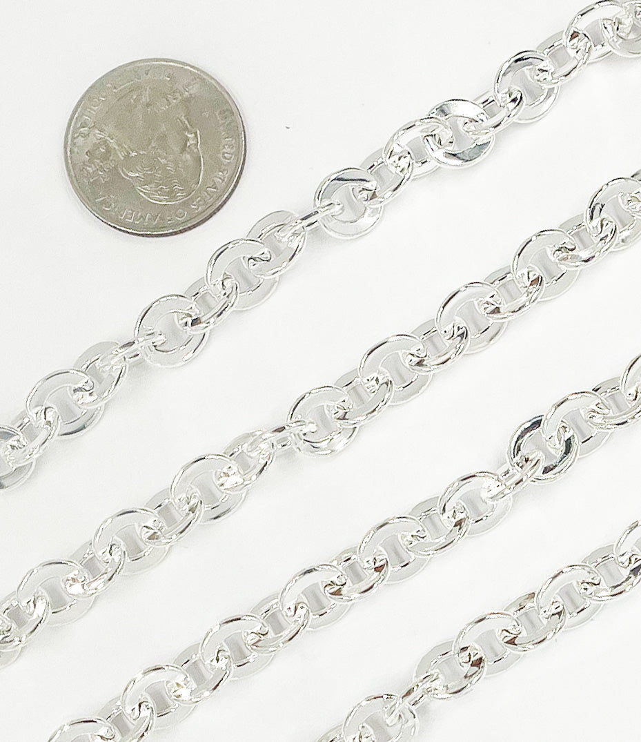 925 Sterling Silver Cable Chain Link. V136SS