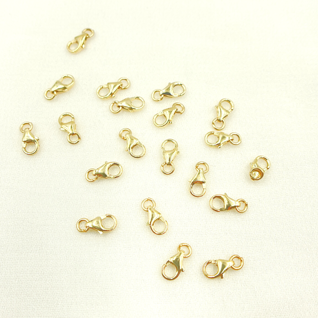 14K Solid Gold Trigger Clasp 7mm