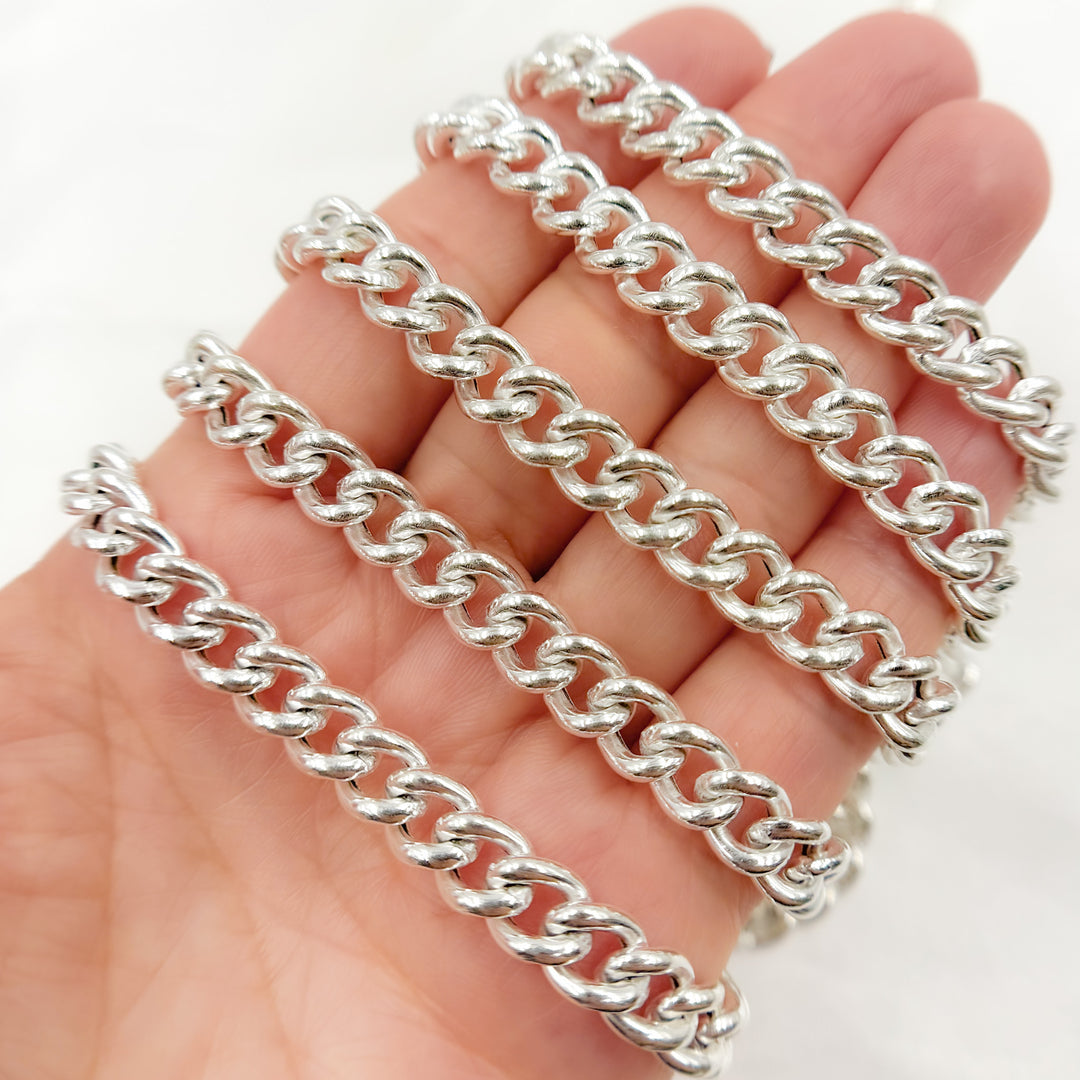 Y4SS. Sterling Silver Curb Link Chain