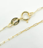 Load image into Gallery viewer, 14k Solid Gold Paperclip Chain. 027FVBFVT5
