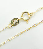 Load image into Gallery viewer, 027FVBFVT5. 14k Solid Gold Paperclip Chain
