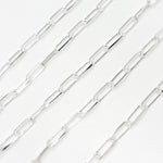 Load image into Gallery viewer, Y58DSS. Sterling Silver Diamond Cut Paperclip Chain
