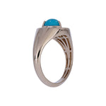 Load image into Gallery viewer, CR97292TQ5. 14K Solid Gold Turquoise Ring