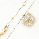 Load image into Gallery viewer, NT404950. 14K Solid Gold Diamond Flower Necklace
