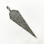 Load image into Gallery viewer, DP053. Diamond Sterling Silver Arrow Head Pendant

