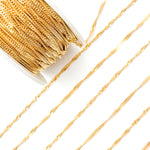 Load image into Gallery viewer, V317GF. 14K Gold Filled Twisted Singapore Unfinished Chain