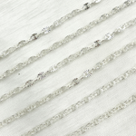 Load image into Gallery viewer, 925 Sterling Silver Diamond Cut Marina Chain. V90SS
