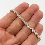 Load image into Gallery viewer, BFN60875. 14K Solid Gold Diamond Bangle