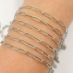 Load image into Gallery viewer, 2903FOX. Oxidized Sterling Silver Flat Paperclip Chain
