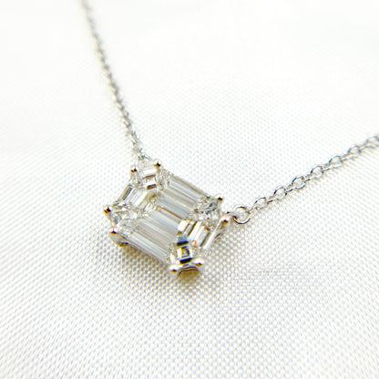 NFI71519. 14K Solid Gold Diamond Necklace
