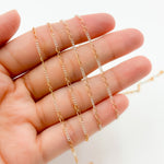 Load image into Gallery viewer, 1653CTT.  Gold Filled and Sterling Silver Long and Short Link Chain
