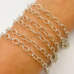 Load image into Gallery viewer, 2905SS. Sterling Silver Oval Cable Link Chain
