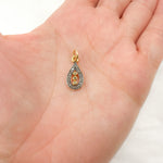 Load image into Gallery viewer, DC208. Diamond Sterling Silver Drop Charm
