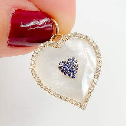 KG231. 14K Solid Gold Heart Pendant