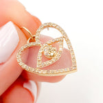 Load image into Gallery viewer, 14K Gold Heart Pendants