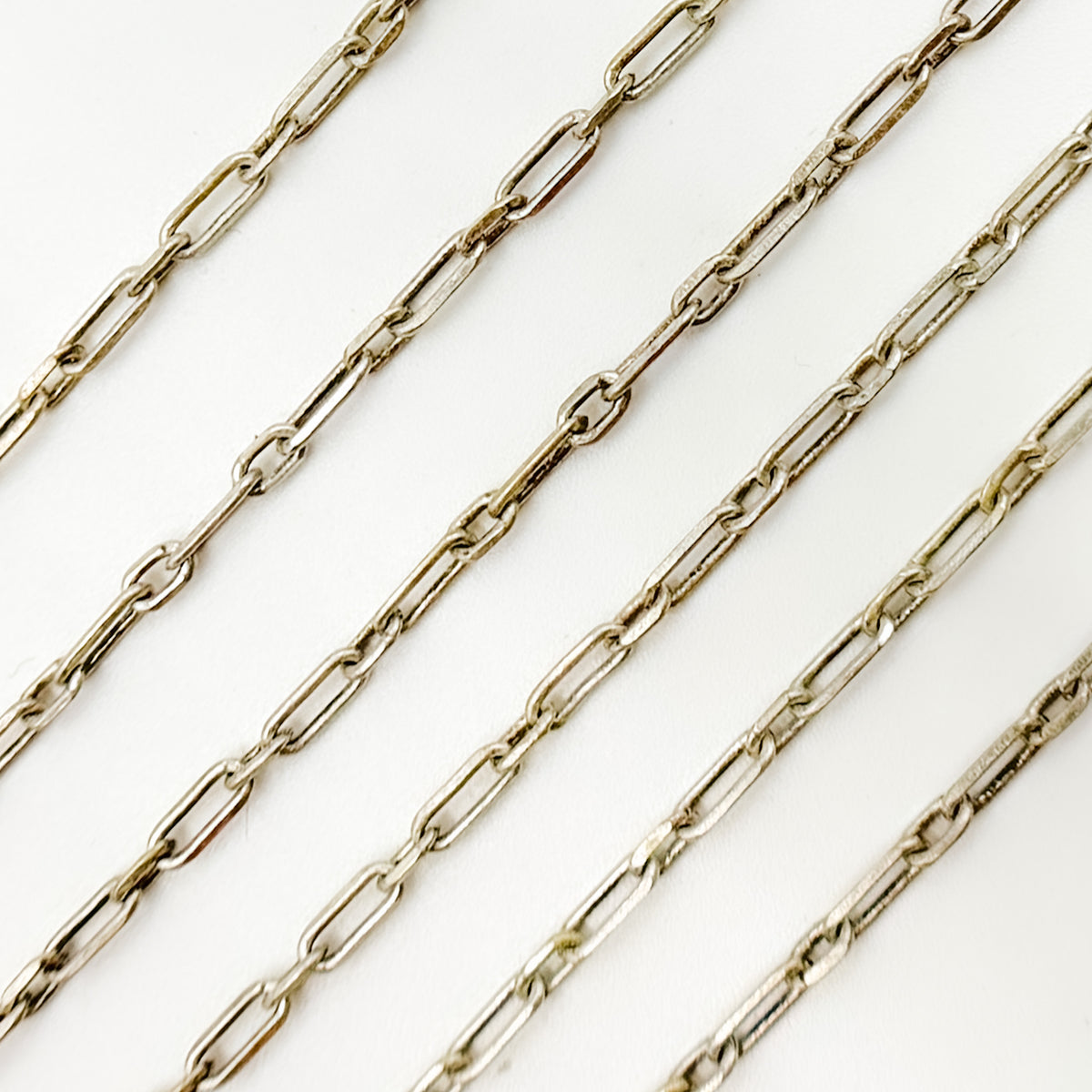Sterling Silver Long and Short Link Chain