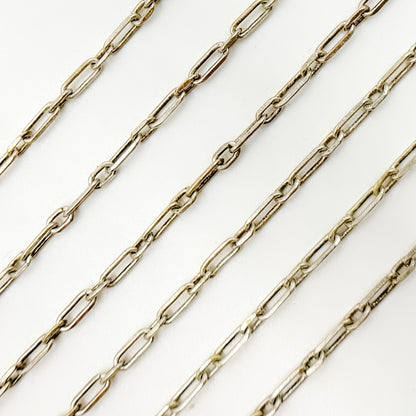 Sterling Silver Long and Short Link Chain