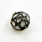 Load image into Gallery viewer, DC733. Diamond &amp; Sterling Silver Round Bead
