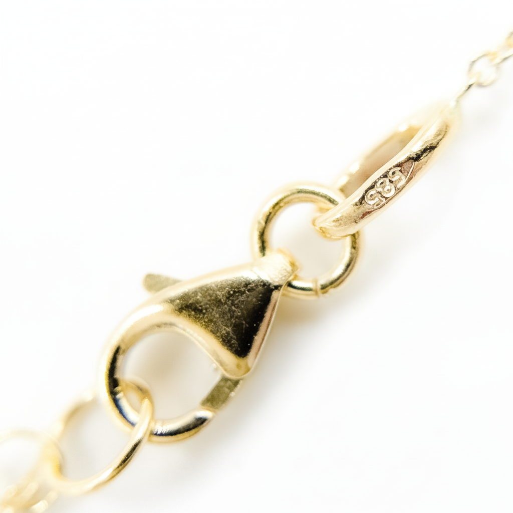 BR4900. 14k Solid Yellow Gold Bars Link Bracelet