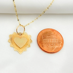 Load image into Gallery viewer, 14K Solid Gold Heart Charm. GDP556
