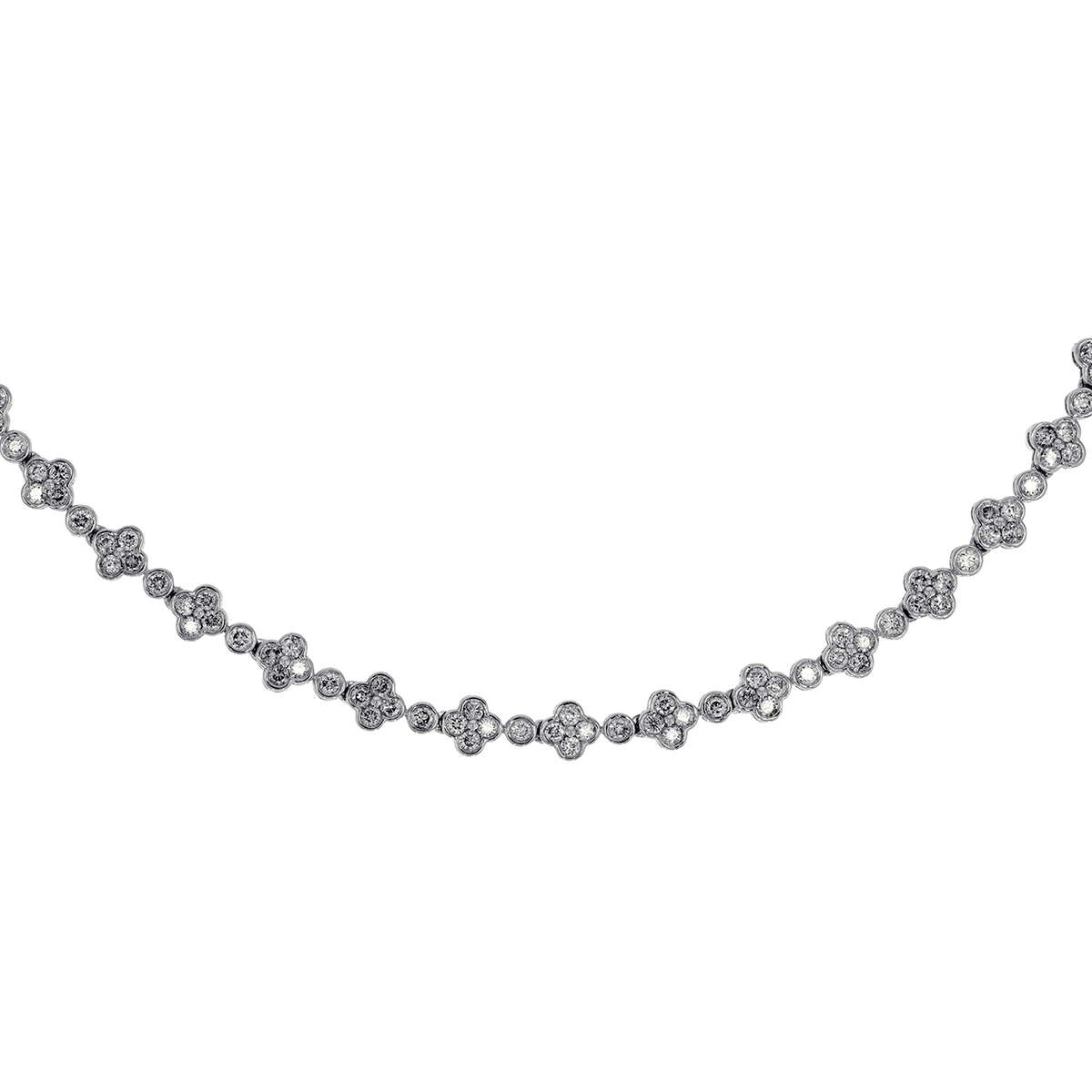 NFR72693. 14K Solid Gold Diamond Necklace